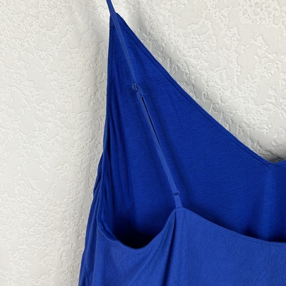 Artizia Wilfred Free Cobalt Blue Neck Slip Mini Dress - Picture 4 of 7